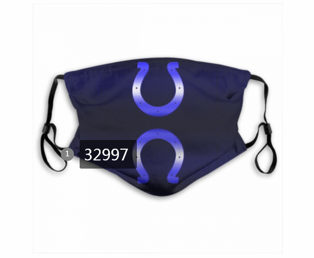 New 2021 NFL Indianapolis Colts 109 Dust mask with filter